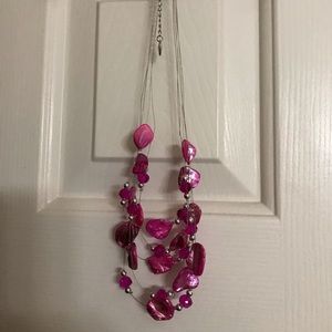 Really pretty piece of jewelry by Betsey Johnson.  Great pink color.